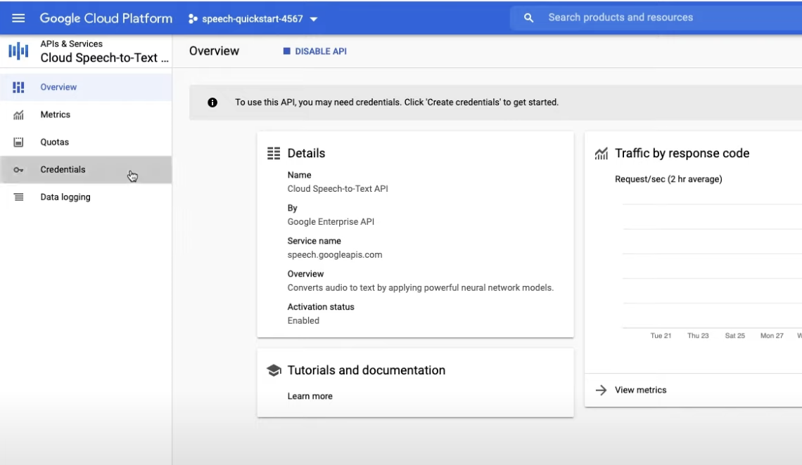 Speech Recognition API