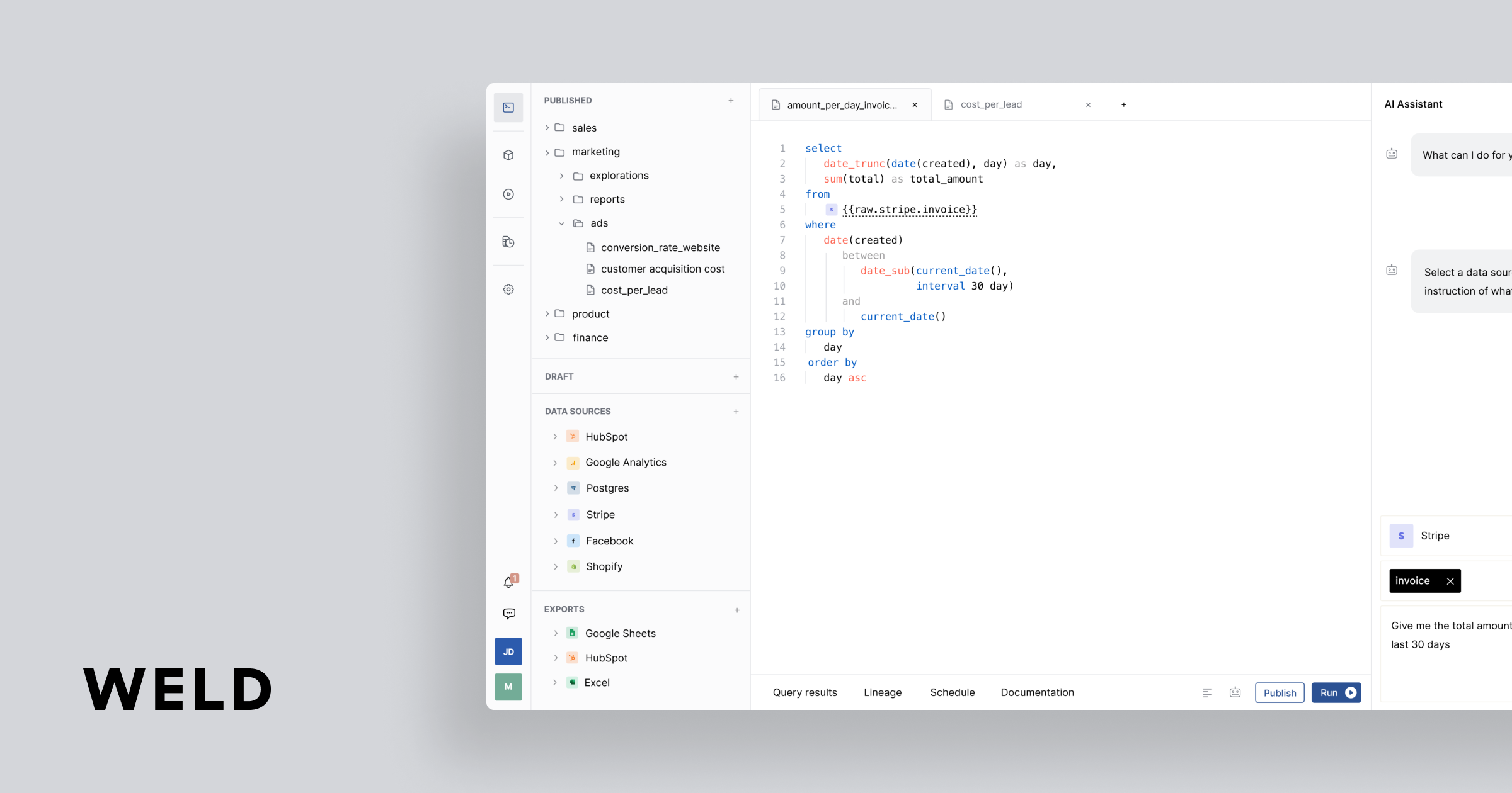Weld Your Own App