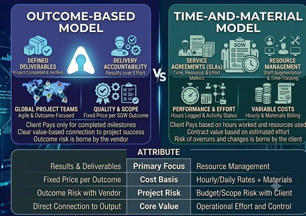 Outcome-Based Delivery vs Time and Materials vs Fixed Price